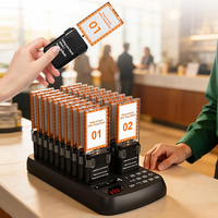 Système d'appel de file d'attente de qualité commerciale - Système d'alerte sonore et vibrante pour une gestion fluide des commandes en restaurant
