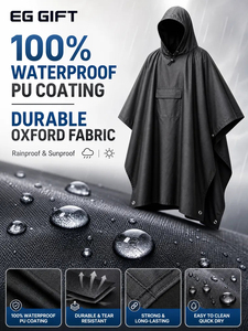 Poncho de <span class=keywords><strong>pluie</strong></span> multifonctionnel imperméable, protection intégrale du corps, épaissi, longueur allongée - Product Image 4