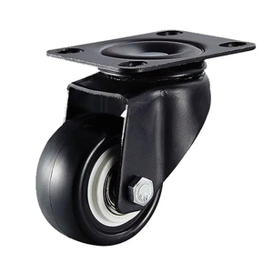 Roulettes industrielles pivotantes à frein de 1,5, 2, 2,5, 3 pouces (40, 50, 63, 75 mm) en acier, PP, alliage d'aluminium avec protection fileté 3 - Product Image 1