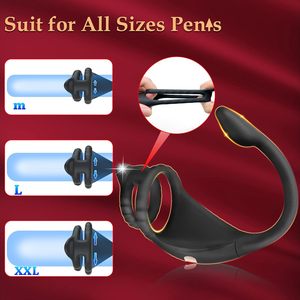 Anneau vibrant <span class=keywords><strong>pour</strong></span> pénis avec mini-balle, stimulateur anal, masseur de prostate, anneau pénien, vibrateurs masculins <span class=keywords><strong>pour</strong></span> le plaisir des hommes - Product Image 5
