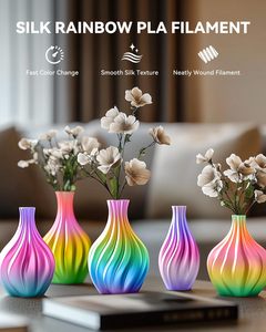 เส้นพลาสติกสำหรับพิมพ์ 3 มิติ PLA ซิลค์ สีเดียว สีคู่ สีสามสี 1 กก./3 กก. พิมพ์ความเร็วสูง ขึ้นรูปได้ - Product Image 2