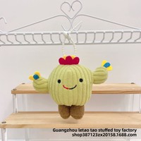 Boneka Kaktus Lucu dan Kreatif, Gantungan Tas Mainan Plush untuk Hadiah