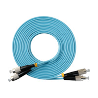 Câble de raccordement en fibre optique OM3 de qualité télécom LC-LC 10 Trillion Multimode Double Core SC-FC/ST, ligne d'extension carrée/circulaire 3m