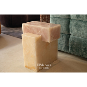 Natural Stone Marble <b>Yellow</b> and <b>Coffee</b> <b>Table</b> Square Modern Style Living Room <b>Coffee</b> <b>Table</b> Marble <b>Coffee</b> <b>Table</b> - Product Image 2