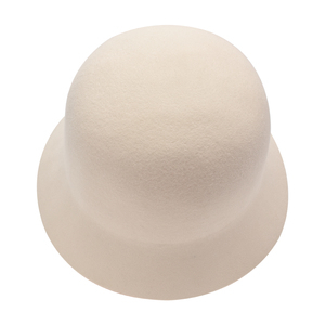 Chapeau cloche en feutre de laine pour femmes Style vintage une pièce moulé 100 pour cent chapeau en laine pour l'automne et l'hiver - Product Image 5