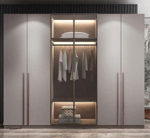 Meubles de garde-robe personnalisés en bois massif pour chambre à coucher et hôtel usage domestique - Product Image 1