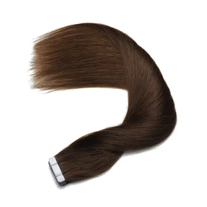 Wholesale Natural black human remy hair thick end Indian remy virgin tape hair extensions fast shipping hair