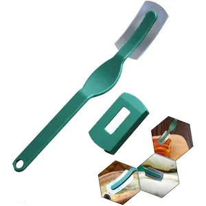Herramienta para hornear con mango de silicona, cortador de pan, cuchillo, herramienta de puntuación, cuchillas