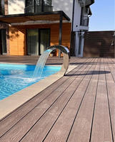 Haute qualité 3D chanvre motif WPC planche de terrasse étanche utilisation extérieure 25*140 couloir gratuit maison décorative échantillon en plastique