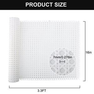 China Plastic Rotan Roll Pe Plastic Webbing Rotan Cane Webbing Rotan Webbing Roll Voor Meubelfabrikant - Product Image 3