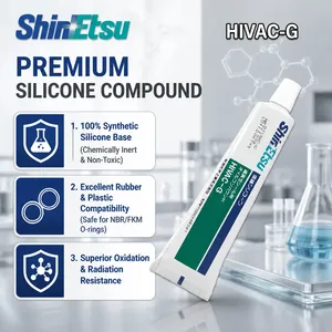 Grasa de Silicona de Alto Vacío ShinEtsu HIVAC-G, 100g/1kg, para Juntas de Vidrio, Sellado de Anillos Tóricos, Baja Presión de Vapor, Lubricante Resistente al Calor - Product Image 2