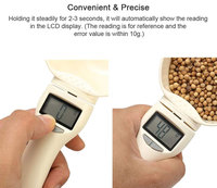 Cuchara Medidora de Alimentos para Mascotas de 0.8 kg, Báscula Digital de Cocina, Cuchara Medidora de Alimentos para Perros y Gatos, Báscula de Cocina con Pantalla Digital