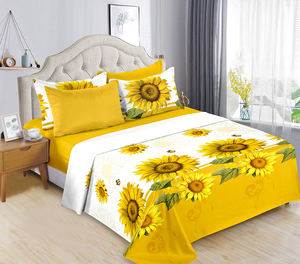 Ensemble de draps élégant et confortable, doux et moelleux, 6 pièces, ensemble de draps pour lit Queen ou King - Product Image 2