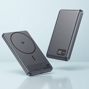 Custom logo Super Slim ultra Thin 5000mAh Fast Charging Qi2 15W Wireless Charging Magnetic Power Bank
