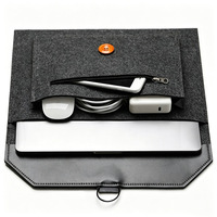 Funda Ecológica de Fieltro para Portátil, Maletín Delgado de 11.6-15.4 Pulgadas, Bolsa de Mensajero para Computadora, Funda para MacBook