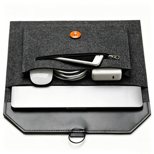 Housse pour ordinateur portable en feutre écologique, sacoche fine 11,6-15,4 pouces, sac messager, étui pour ordinateur portable MacBook - Product Image 4
