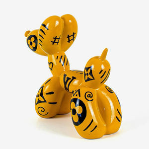 Grande sculpture intérieure moderne personnalisée pop art ballon grandeur nature en fibre <span class=keywords><strong>de</strong></span> verre sculpture <span class=keywords><strong>de</strong></span> <span class=keywords><strong>chien</strong></span> sculpture <span class=keywords><strong>de</strong></span> sol en résine décoration <span class=keywords><strong>de</strong></span> la maison - Product Image 3