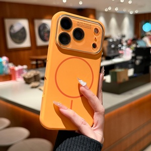 เคสโทรศัพท์ซิลิโคนเหลวแบบแม่เหล็กสำหรับ <span class=keywords><strong>iPhone</strong></span> 17 13 14 15 16 <span class=keywords><strong>Pro</strong></span> <span class=keywords><strong>Max</strong></span> พร้อมฟิล์มกระจกป้องกันเลนส์ ปุ่ม AI และฝาครอบป้องกัน ขายส่ง - Product Image 1