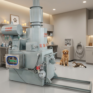FHHB incinérateur sans fumée four de crémation funéraire automatique pour animaux et animaux de compagnie broyeur de déchets alimentaires pour usine de fabrication à usage domestique - Product Image 3
