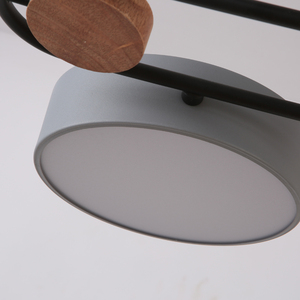 Lustre en <span class=keywords><strong>bois</strong></span> acrylique <span class=keywords><strong>noir</strong></span> suspendu créatif de style moderne allumant en gros AC lampes suspendues décoratives pour la vie d'hôtel - Product Image 3