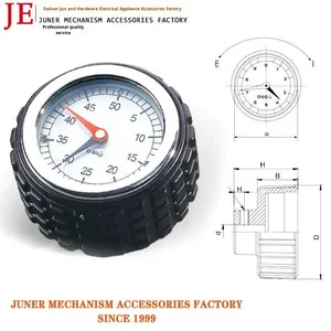 Manopola con Quadrante Goffrato Digitale Solido, Scala, Torcia, Cassa in Legno, Bachelite e Lega di Alluminio - Product Image 3