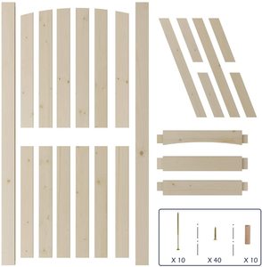 <span class=keywords><strong>Porte</strong></span> de <span class=keywords><strong>grange</strong></span> <span class=keywords><strong>coulissante</strong></span> en bois massif de 36 pouces x 84 pouces pré-percées et étanches prêtes à assembler pour la chambre à coucher - Product Image 6