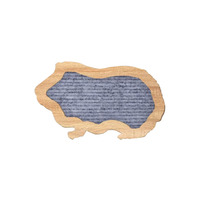 Cadre photo en bois avec support de 330 lettres en feutre en forme de cochon d'Inde