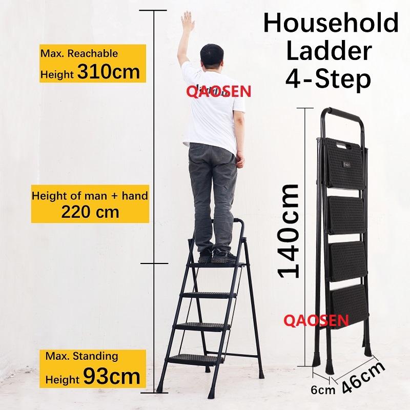 4 step steel ladder