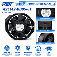 Ventilateur axial AC W2E142-BB05-01, ventilation industrielle, solution compacte de circulation d'air, application HVAC, refroidissement industriel