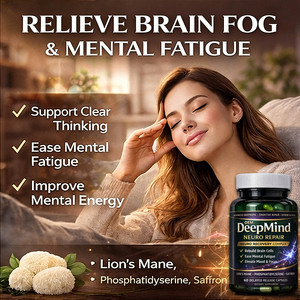 Capsules Nootropiques DeepMind Neuro Repair Crinière de Lion Phosphatidylsérine Safran Mémoire Concentration Humeur OEM - Product Image 5