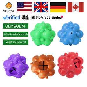 Nuovo Giocattolo Interattivo per Cani in Gomma Resistente con Dispenser di Snack, Pulizia dei Denti e Allenamento del QI - Product Image 2