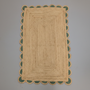 Village indien tapis de jute tressé à la main pour salon chambre couloir chambre hôtel et tapis noué à la main en gros - Product Image 1