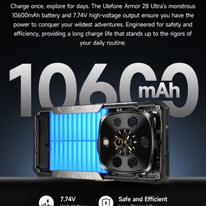 Smartphone robuste 5G version thermique avec caméra de vision nocturne 16 Go + 1 To 10600 mAh Octa Core NFC Android 15 Ulefone Armor - Product Image 4