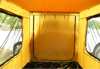 Tenda Mobil Persegi Satu Lapis Anti Air dan Bernapas untuk Empat Orang, Empat Musim, dengan Tipe Penyangga Lurus untuk SUV