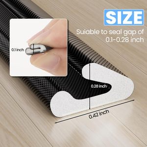 Burlete de <span class=keywords><strong>Espuma</strong></span> Moderno y Duradero para Puertas de Seguridad y de Hierro - Aislante para Marco de Puerta, <span class=keywords><strong>Sellador</strong></span> de Jambas Laterales, Impermeable e Insonorizante - Product Image 4