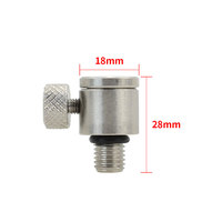Hirisi Karpfenangeln Schnellwechsel-Verbinder für Rod Pod Bank Sticks Buzzer Bars Edelstahl