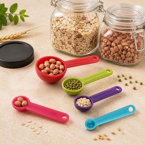 Ensemble de cuillères doseuses en silicone de qualité alimentaire, non toxiques, résistantes à la chaleur, ustensiles de cuisson avec trou de suspension - Product Image 3