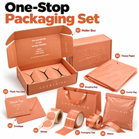 Boîte à courrier personnalisée avec insert en papier à 3 positions et logo en relief, boîte cadeau orange pour les produits de beauté, les soins de la peau et l'emballage d'abonnements