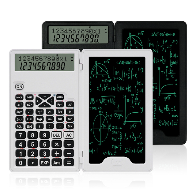 Scientific Digital Writing Pad with LCD Touch Delete Screen and Calculator for Office & School Use