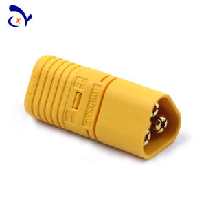 موصل AMASS MT60 الأصلي 3.5 مم ثلاثي الأقطاب من النحاس مطلي بالذهب مع غلاف مضاد للانزلاق لبطارية RC ليثيوم بوليمر 30 أمبير 500 فولت - Product Image 2