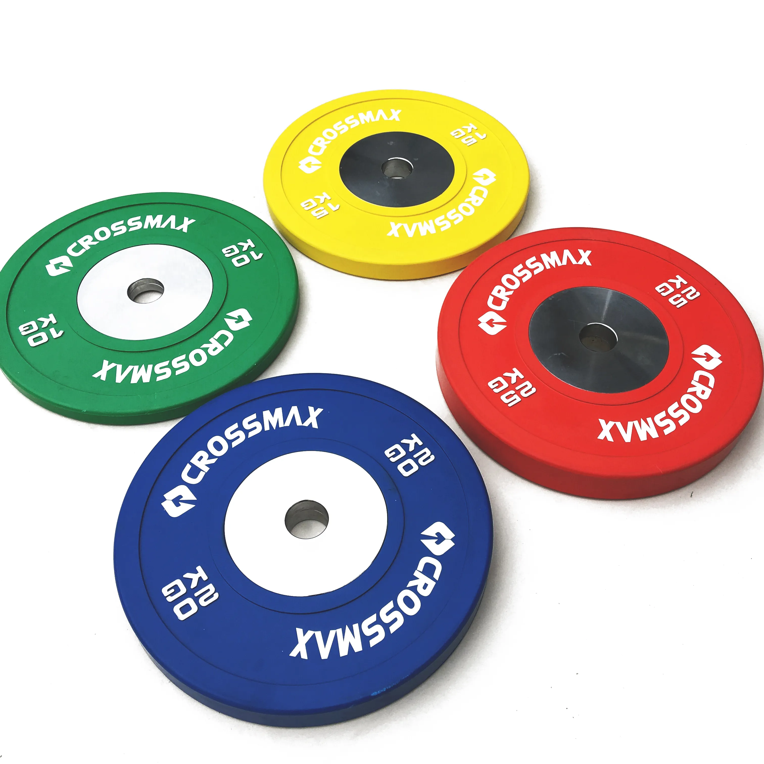 Crossmax แผ่นกันกระแทกสำหรับยกน้ำหนัก,แผ่นยางสำหรับการแข่งขันยิมแบบกำหนดเอง