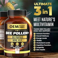 ZSSW OEM Capsules de Pollen d'Abeille, Propolis et Gelée Royale : Super Aliment Trois-en-Un pour le Soutien Immunitaire, la Santé de la Peau, l'Énergie et le Bien-être - 24 Mois