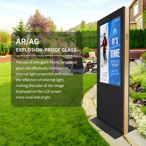 High Brightness 43 55 65 Inch Waterproof Poster Touch Screen Panel <b>Outdoor</b> Stand LCD IP65 Advertising Player Screen - Product Image 3
