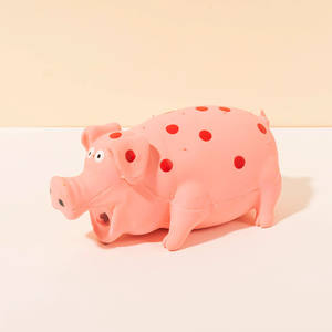 Meilleures ventes 2025 : Jouets pour animaux de compagnie, jouets à mâcher qui couinent, jouets pour chiens en <span class=keywords><strong>latex</strong></span> qui grondent, cochon à pois, fabricant - Product Image 3