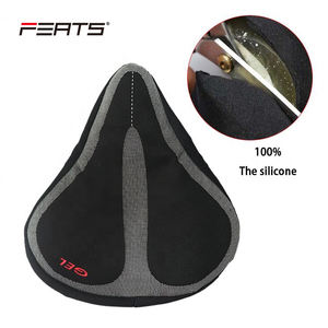 FERTS Fat Shape 265x240mm Polyester + <span class=keywords><strong>GEL</strong></span> avec des points antidérapants <span class=keywords><strong>sur</strong></span> le dos et des bandes bouclées pour l'ajustement de la housse de <span class=keywords><strong>selle</strong></span> coussin de siège - Product Image 5