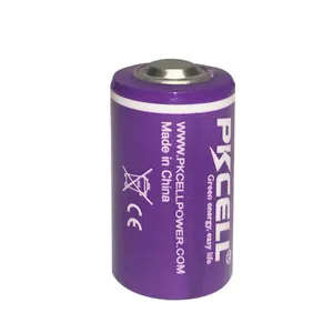 Li-SOCL2 Niet Oplaadbare 1200Mah 3.6V Lithium Batterij 1/2aa Er14250 Batterij Voor Digitale Meter