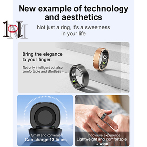 Homirn New Aura Y Tế Cấp HRV Tập Thể Dục Tracker Thông Minh Vòng Ngủ Theo Dõi Với Android App Điều Khiển Thép Trường Hợp Đối Với người Hồi Giáo - Product Image 2