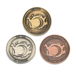 Customized Fahion Metal Antique Gold Challenge Coin With Your Logo