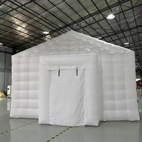 Dôme Gonflable Personnalisé Blanc et Noir pour Soirées, Discothèques, Publicité, Événements, Mariages, Fêtes et Camping