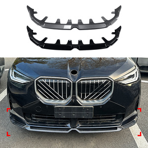 Bmw X3 G45 2025+ Front Bumper Lip Splitter Piano Black Carbon Fiber Texture Abs Material For Car Body Kit - Product Image 1